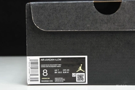 White 1 Jordan Bordeaux Low 1001
